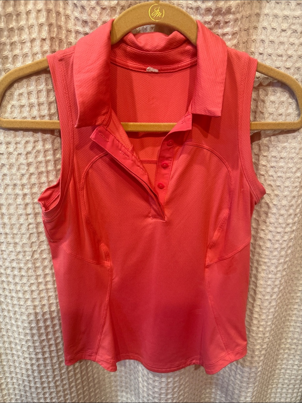 ⚜️ LULULEMON Sleeveless Polo Top in Lipstick - Women's Active Tank sz 2